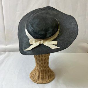 The John Shillito Co. Cincinatti Black 1930's Sun Hat